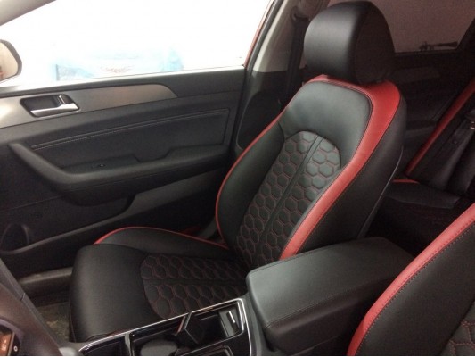 Каркасные авточехлы на Hyundai Sonata 7