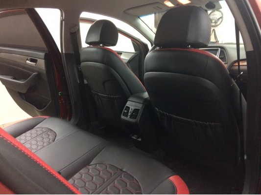 Каркасные авточехлы на Hyundai Sonata 7